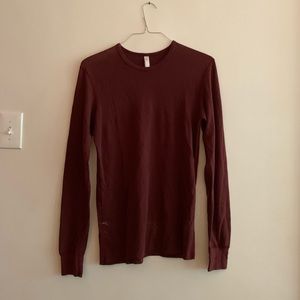 American Apparel Maroon Long Sleeve